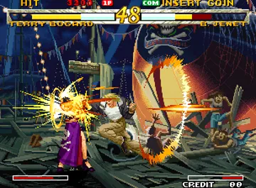 Garou - Mark of the Wolves (set 1) screen shot game playing